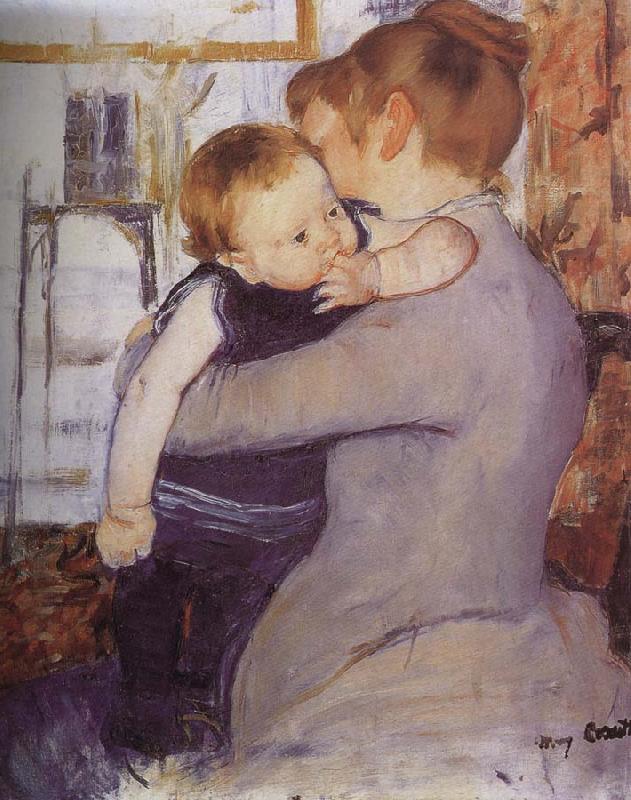 Mother and son, Mary Cassatt